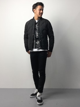 「STUDIOUS（ステュディオス）のアイテム（チノパンツ）」を使った、ryoma nagaokaさん（メンズ・182cm）の春コーディネート