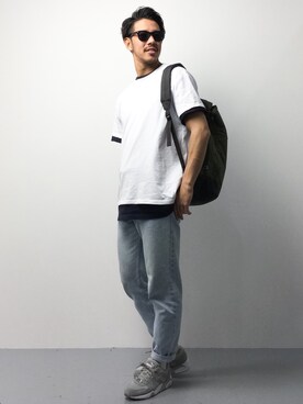 「Champion（チャンピオン）のアイテム（バッグ）」を使った、ryoma nagaokaさん（メンズ・182cm）の春コーディネート