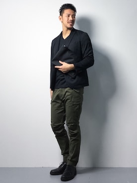 「MIS（エムアイエス）のアイテム（バッグ）」を使った、ryoma nagaokaさん（メンズ・182cm）の春コーディネート