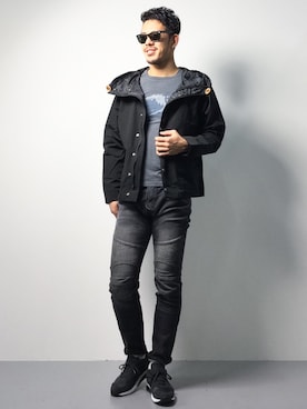 「knock through abstraction（ノックスルーアブストラクション）のアイテム（パンツ）」を使った、ryoma nagaokaさん（メンズ・182cm）の春コーディネート