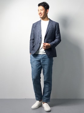 「MICHEL KLEIN HOMME   （ミッシェルクランオム）のアイテム（ジャケット/アウター）」を使った、ryoma nagaokaさん（メンズ・182cm）の春コーディネート