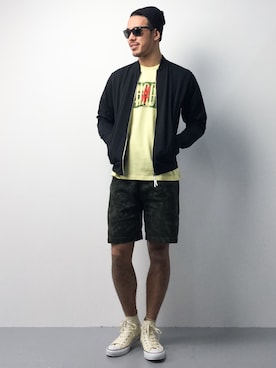 「SHIPS GENERAL SUPPLY（シップスジェネラルサプライ）のアイテム（ニットキャップ/ビーニー）」を使った、ryoma nagaokaさん（メンズ・182cm）の春コーディネート