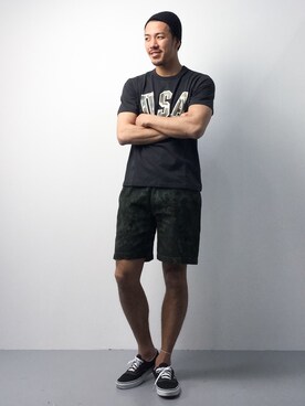 「SHIPS GENERAL SUPPLY（シップスジェネラルサプライ）のアイテム（ニットキャップ/ビーニー）」を使った、ryoma nagaokaさん（メンズ・182cm）の春コーディネート