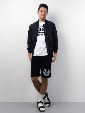 「アイテム（MA-1）」を使った、ryoma nagaokaさん（メンズ・182cm・20代）の春コーディネート