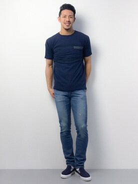 「MELTINS by AMERICAN RAG CIE（メルティンスバイアメリカンラグシー）のアイテム」を使った、ryoma nagaokaさん（メンズ・182cm）の春コーディネート