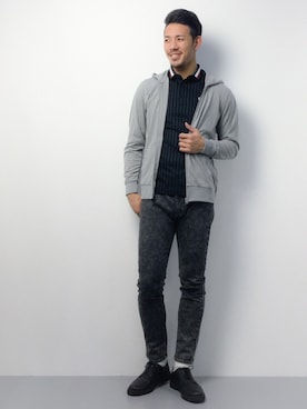 「SEVENDAYS=SUNDAY（セブンデイズサンデイ）のアイテム（パーカー）」を使った、ryoma nagaokaさん（メンズ・182cm）の春コーディネート