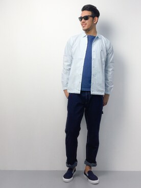 「rehacer（レアセル）のアイテム（ブルゾン）」を使った、ryoma nagaokaさん（メンズ・182cm）の春コーディネート