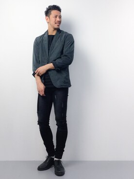 「BAYFLOW（ベイフロー）のアイテム（テーラードジャケット）」を使った、ryoma nagaokaさん（メンズ・182cm）の春コーディネート