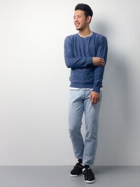 「SR'ES RAINBOW （エスアールエスレインボー）のアイテム」を使った、ryoma nagaokaさん（メンズ・182cm）の春コーディネート