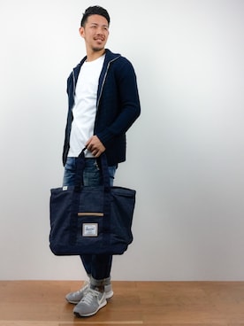 「Herschel Supply（ハーシェルサプライ）のアイテム（バッグ）」を使った、ryoma nagaokaさん（メンズ・182cm）の春コーディネート