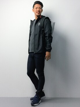「Reebok（リーボック）のアイテム（ナイロンジャケット）」を使った、ryoma nagaokaさん（メンズ・182cm）の春コーディネート