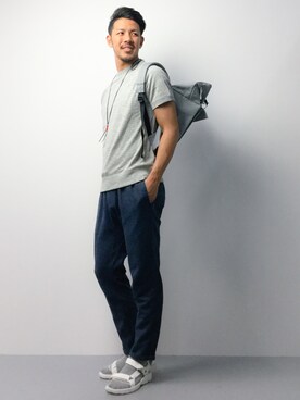 「AZUL by moussy（アズールバイマウジー）のアイテム（サンダル）」を使った、ryoma nagaokaさん（メンズ・182cm）の春コーディネート