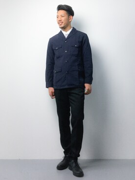 「7分袖」｜「アイテム（ジャケット/アウター）」を使った、ryoma nagaokaさん（メンズ・182cm）の春コーディネート