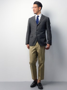 「Education from Youngmachines（エデュケーションフロムヤングマシーン）のアイテム」を使った、ryoma nagaokaさん（メンズ・182cm）の春コーディネート