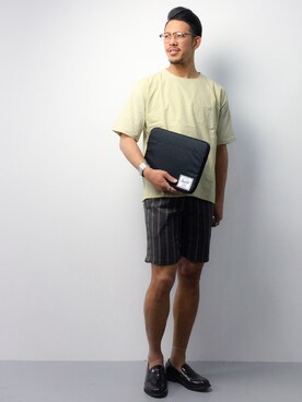 「Herschel Supply（ハーシェルサプライ）のアイテム（バッグ）」を使った、ryoma nagaokaさん（メンズ・182cm）の春コーディネート