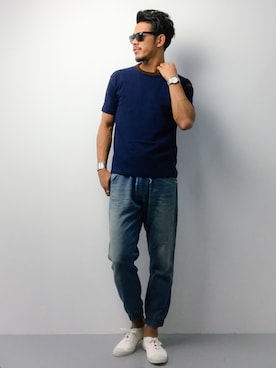 「CABANE de ZUCCa（カバンドズッカ）のアイテム」を使った、ryoma nagaokaさん（メンズ・182cm）の夏コーディネート