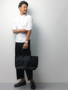 「PROJECT SR'ES（プロジェクトエスアールエス）のアイテム」を使った、ryoma nagaokaさん（メンズ・182cm）の夏コーディネート