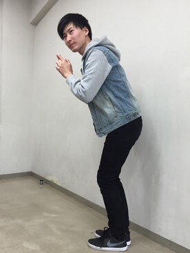 「Deviluse（Deviluse）のアイテム（ジャケット/アウター）」を使った、^_^さん（メンズ・175cm）の秋コーディネート