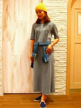 「B'2nd（ビーセカンド）のアイテム（ワンピース/ドレス）」を使った、B'2nd re'quaさん（レディース・165cm）の春コーディネート