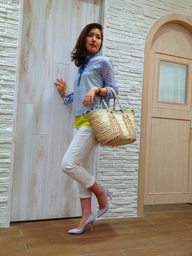 B'2nd re'quaさん（レディース・166cm）の夏コーディネート