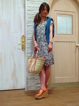 B'2nd re'quaさん（レディース・163cm）の夏コーディネート