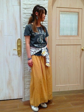 「B'2nd（ビーセカンド）のアイテム（アクセサリー）」を使った、B'2nd re'quaさん（レディース・163cm）の夏コーディネート