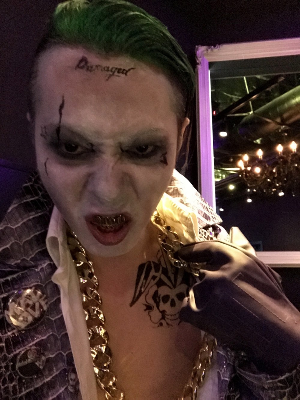 「halloween、halloweenmakeup、Halloween party、HALLOWEEN WEAR 2016、ハロウィン、仮装」｜「ポンコツのアイテム（その他、グリーン系）」を使った、まんちさん（メンズ・166cm）の秋コーディネートの1枚目の写真