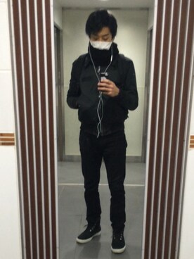 「風邪っぴき」｜「アイテム（ジャケット/アウター）」を使った、にしかわこーさん（メンズ・176cm）の冬コーディネート