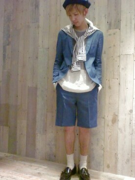 藤森大輝さん（メンズ・172cm）の春コーディネート