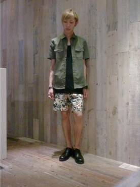 藤森大輝さん（メンズ・172cm）の夏コーディネート