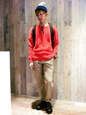 藤森大輝さん(メンズ・172cm)の秋コーディネート