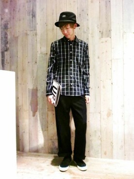 藤森大輝さん（メンズ・172cm）の冬コーディネート