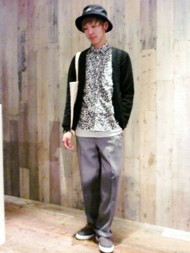 藤森大輝さん（メンズ・172cm）の冬コーディネート