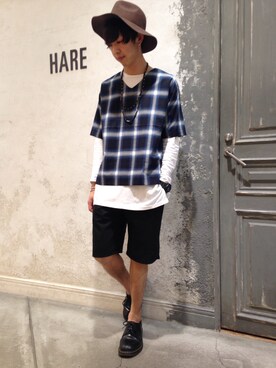 藤森大輝さん（メンズ・172cm）の夏コーディネート