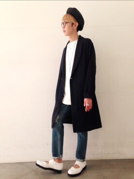 「HARE（ハレ）のアイテム（その他アウター）」を使った、藤森大輝さん（メンズ・172cm）の春コーディネート