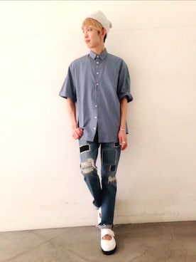 藤森大輝さん(メンズ・172cm)の春コーディネート