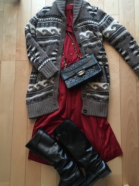 「B'2nd re'qua（ビーセカンドレクア）のアイテム」を使った、○chiiii＊さん（レディース・161cm）の冬コーディネート