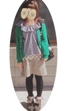 「FREDRIK PACKERS（フレドリックパッカーズ）の【Fredrik Packers】500D Day Pack（バックパック/リュック、ブラック系）」を使った、mcnさん（レディース・155cm）の秋コーディネート