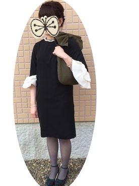 「お呼ばれヘアー」｜mcnさん（レディース・155cm）の秋コーディネート