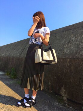 「5PREVIEW（ファイブプレビュー）のアイテム」を使った、Riiiiさん（レディース・157cm）の春コーディネート