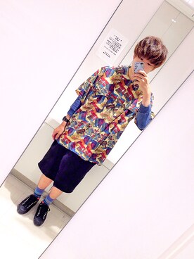 「ボーダーソックス」｜「アイテム（その他）」を使った、なっる。さん（メンズ・170cm）の夏コーディネート