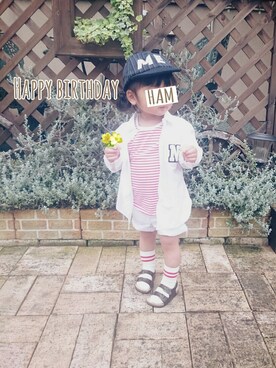 HAM-NICOさん(キッズ・80cm)の春コーディネート