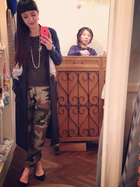 「hippiness（ヒッピネス）のアイテム（その他アウター）」を使った、marieさん（レディース・160cm）の冬コーディネート