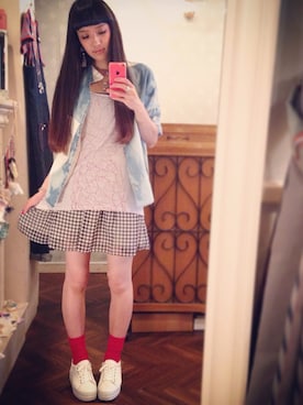 「AKB48」｜marieさん（レディース・160cm）の夏コーディネート