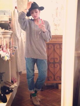 「Levi's Lady’s（リーバイス レディース）のアイテム」を使った、marieさん（レディース・160cm）の秋コーディネート