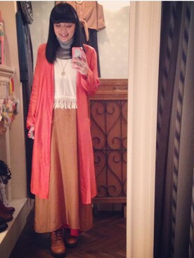 「正月」｜「アイテム（その他アウター）」を使った、marieさん（レディース・160cm）の冬コーディネート
