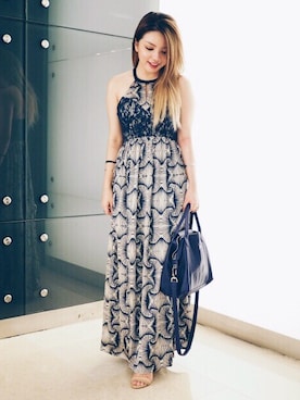 「wearsg」｜「アイテム（ワンピース）」を使った、Evonne Nさん（レディース・153cm）の冬コーディネート
