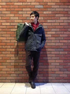 「Danner（ダナー）のアイテム（シューズ）」を使った、中川さん（メンズ・178cm）の秋コーディネート