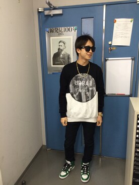 「D&G（ディーアンドジー）のアイテム（腕時計）」を使った、atsuki052さん（メンズ・165cm）の春コーディネート
