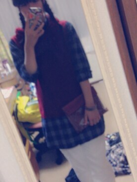 「Gloves（グローブス）のアイテム」を使った、やまなさん（レディース・159cm）の秋コーディネート